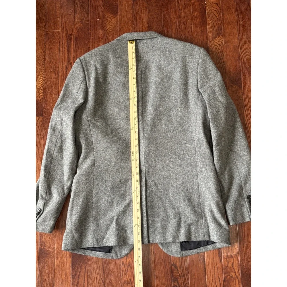 J.Crew Ludlow Jacket 40R Grey Yorkshire Tweed Wool Blazer Moon Woven in England